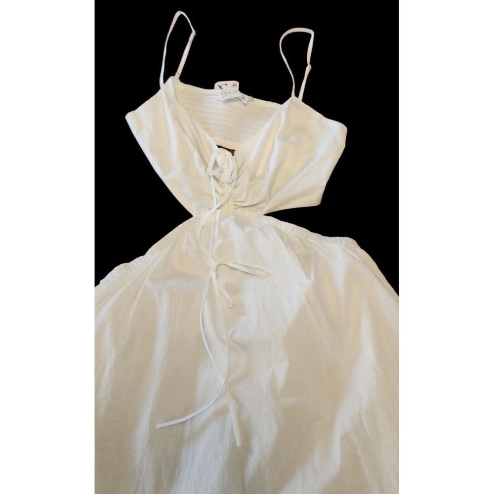 NWT Astr Cutout Cotton Halter Dress Sz M